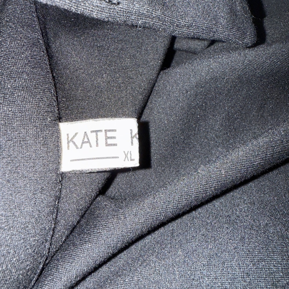 Kate Kasin Stretchy Casual Blazer – Black, Size XL (1-Button Closure) - Picture 14 of 14
